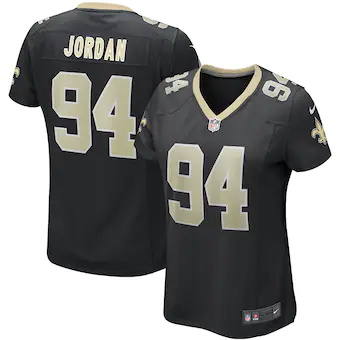 womens nike cameron jordan black new orleans saints game je